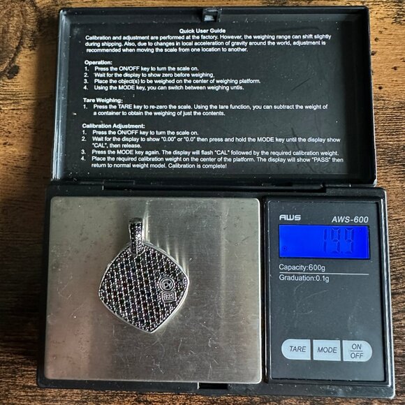 David Yurman Chevron Pendant w/ Pavé Black Diamonds - RARE - Picture 16 of 16